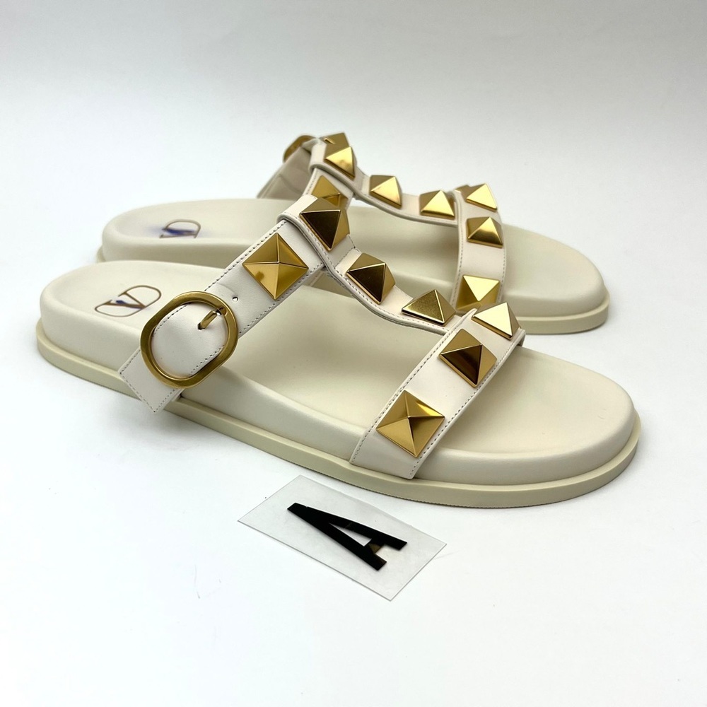 VALENTINO GARAVANI Roman Stud Slide Sandal sz 8.5 - Picture 4 of 12